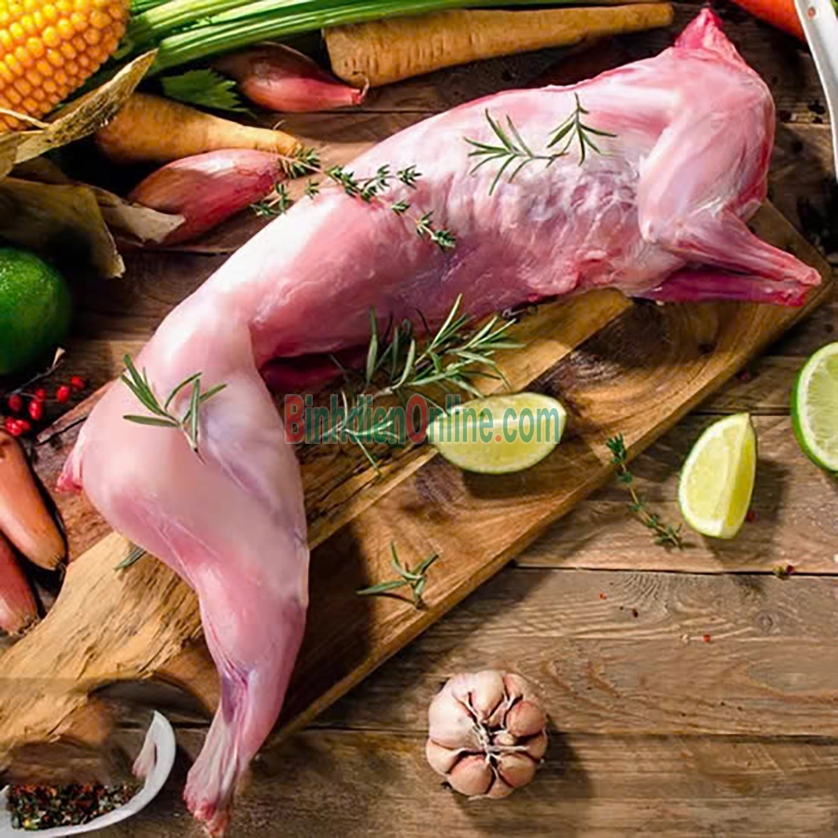 Thỏ làm sạch nguyên con , nuôi an toàn 2-2,5 kg/con Xuất xứ Lâm Đồng