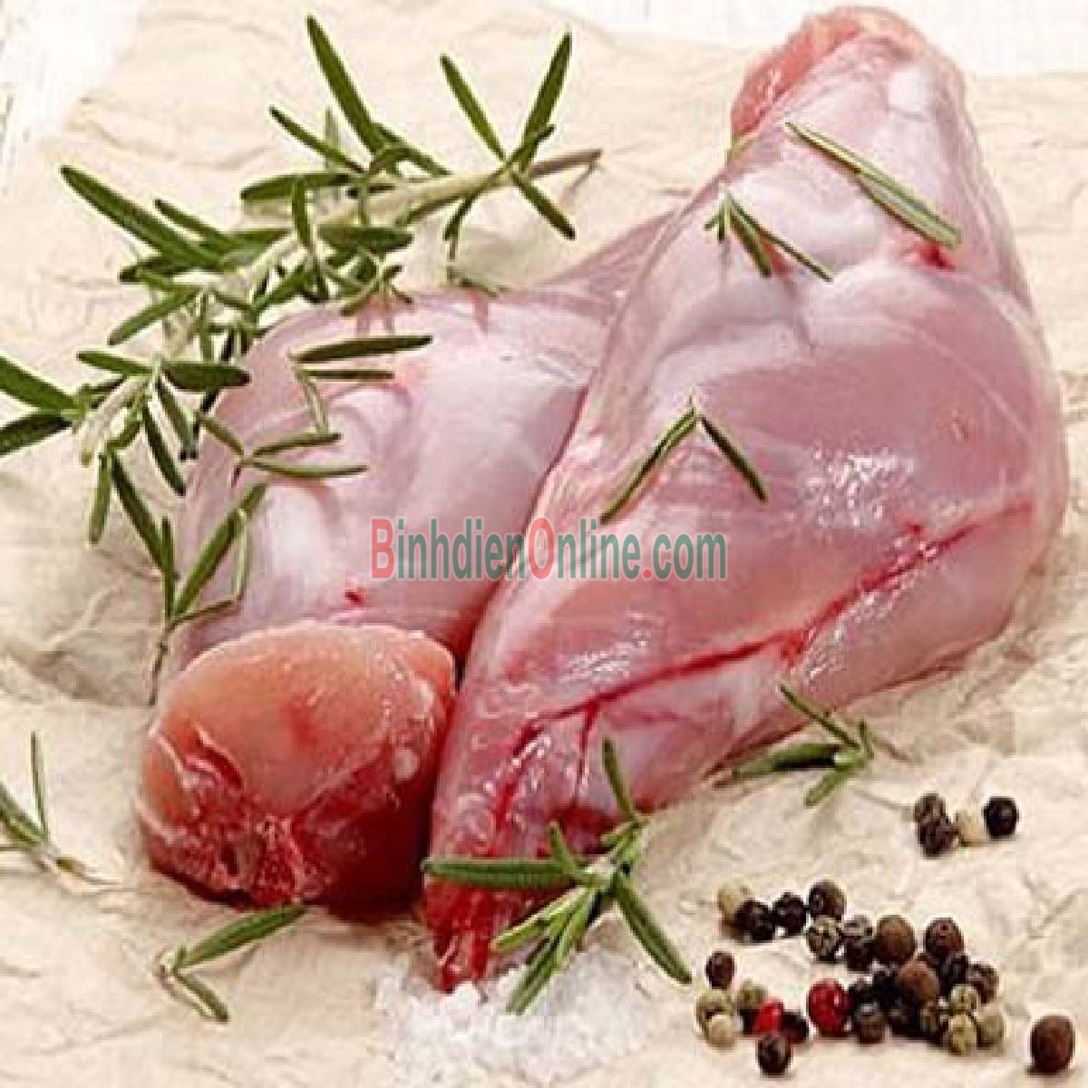 Thỏ làm sạch nguyên con  loại 1, nuôi an toàn 2-2,5 kg/con Xuất xứ Tây Ninh