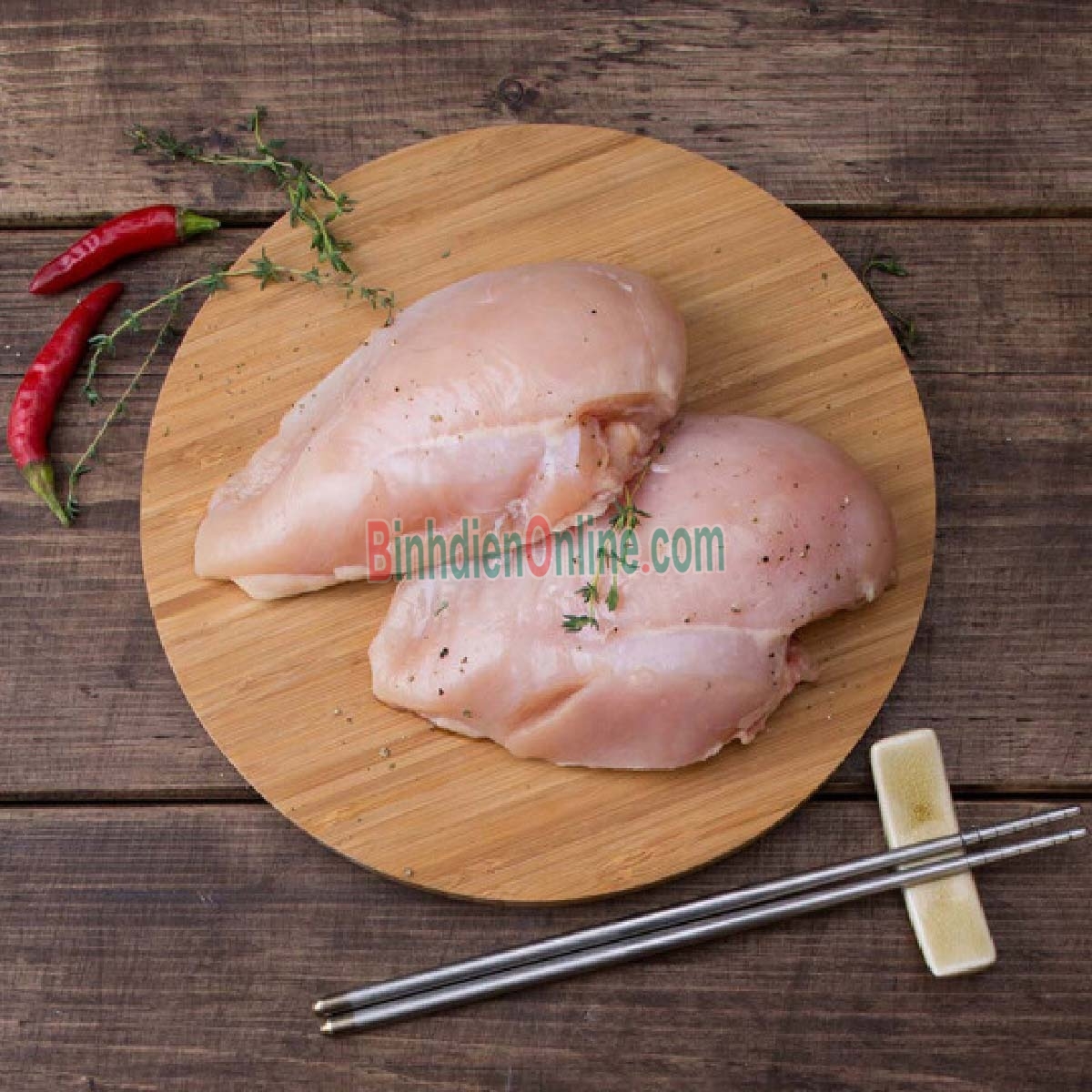 Ức gà tươi phi lê không da đảm bảo ngon và an toàn Bán theo kg Xuất xứ Đồng Tháp