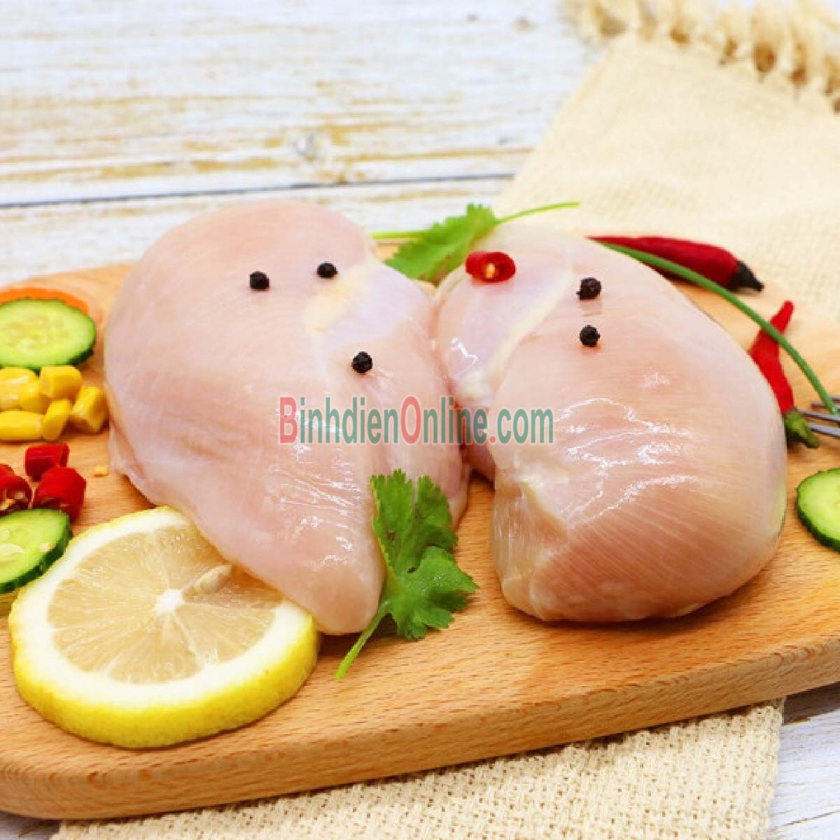 Ức gà tươi phi lê không da thơm ngon và an toàn Bán theo kg Xuất xứ Long An