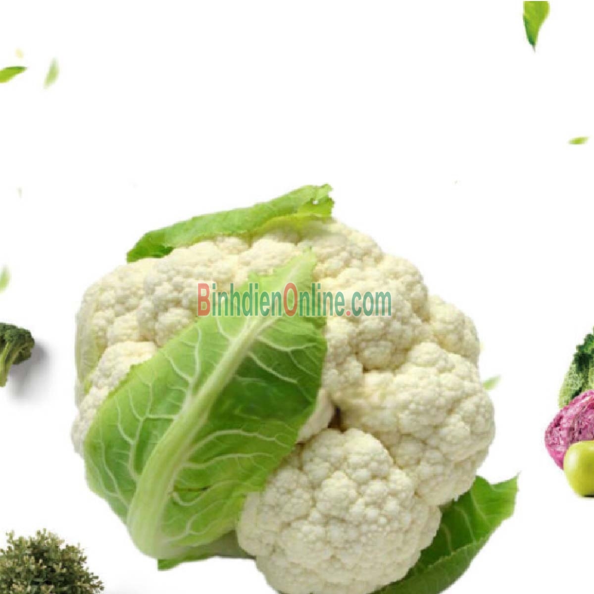 Bông cải trắng  hữu cơ 3-4 bông/kg Xuất xứ Lâm Đồng