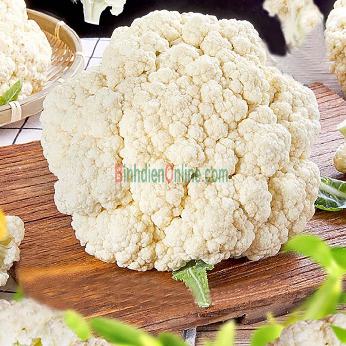 Bông cải trắng  trồng tự nhiên 3-4 bông/kg Xuất xứ Lâm Đồng