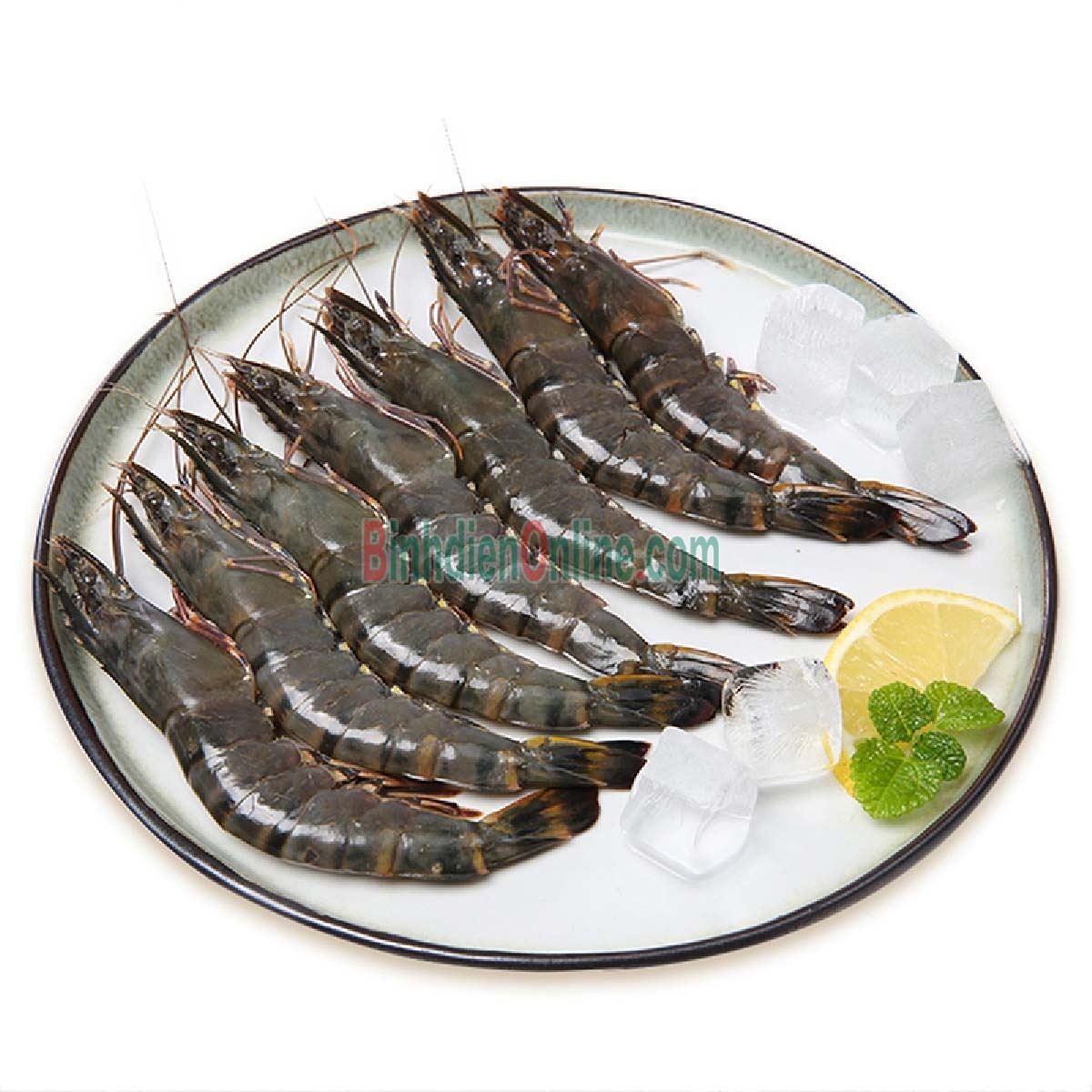 Tôm sú nguyên con đông lạnh 50-60 con/kg Xuất xứ Trà Vinh