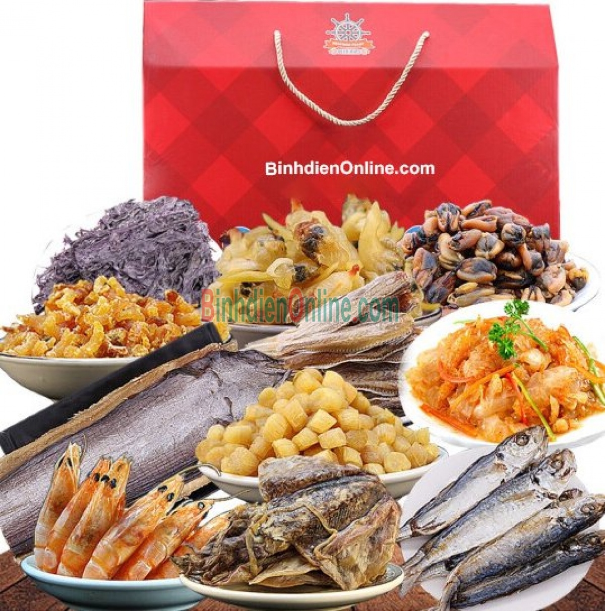 Hộp quà hải sản tươi ngon Size 2830kg