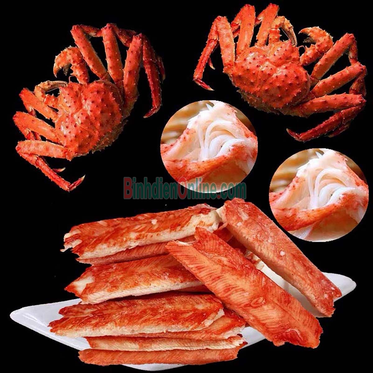 Cua hoàng đế tươi sống gãy 1-3 chân 2-2,5 kg/con Xuất xứ Alaska