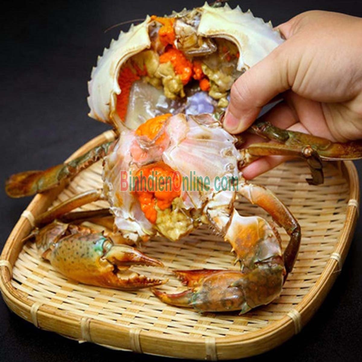 Cua gạch sống thiên nhiên loại VIP 460-550 gr/con Xuất xứ Cà Mau