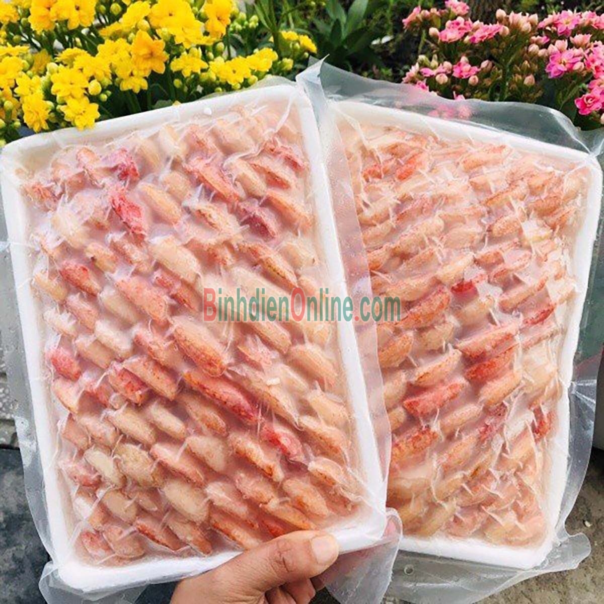 Thịt càng ghẹ đông lạnh loại 1 Khay 500gr Xuất xứ Kiên Giang