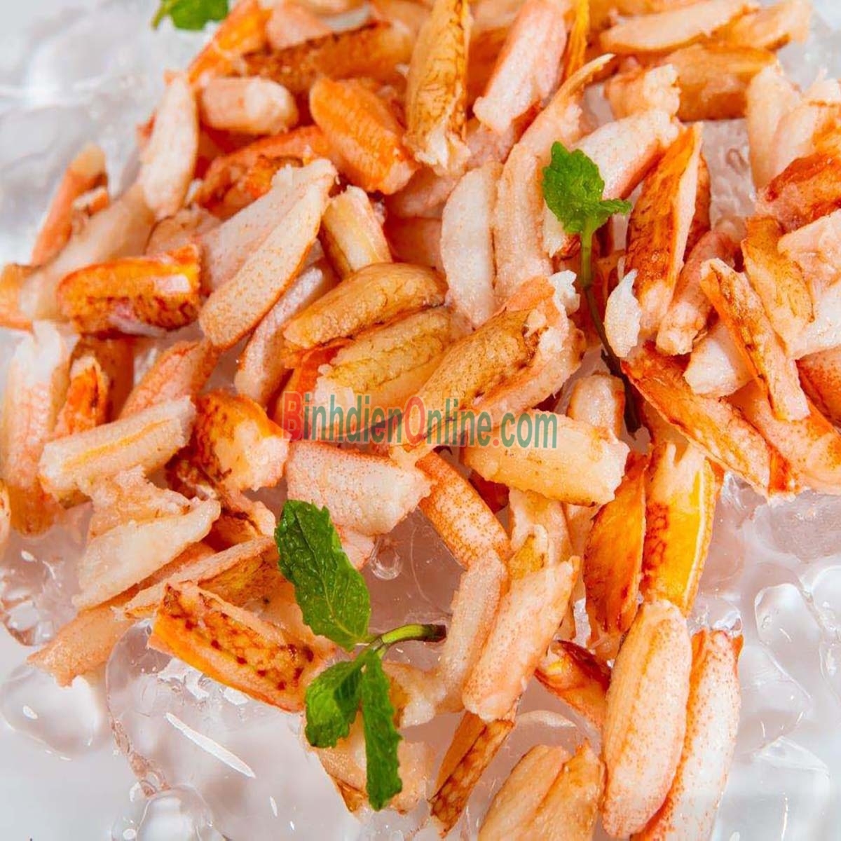 Thịt càng ghẹ đông lạnh giá tốt Khay 250gr Xuất xứ Khánh Hòa