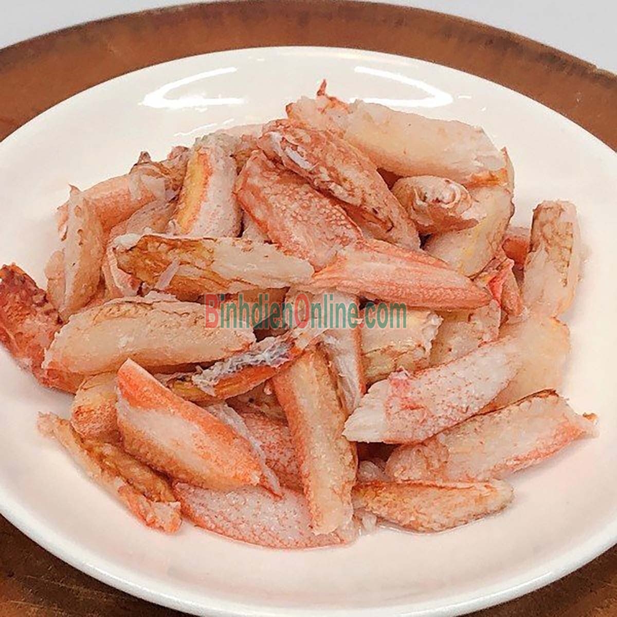 Thịt càng ghẹ đông lạnh giá tốt Khay 250gr Xuất xứ Kiên Giang