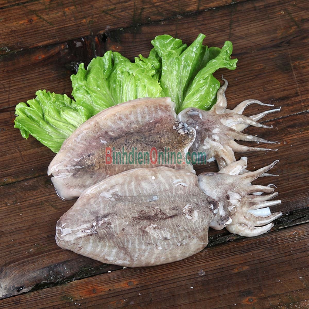 Mực nang đông lạnh chưa lột da loại 1 6-7 con/kg Xuất xứ Bình Thuận