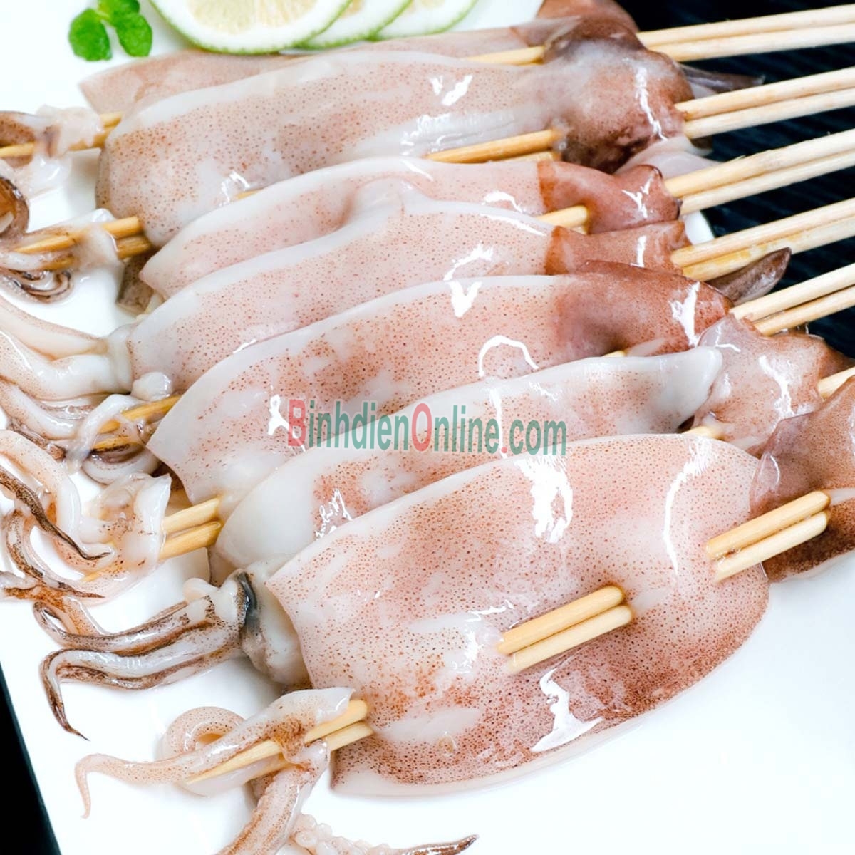 Mực ống câu tươi sống giá tốt 9-12 con/kg Xuất xứ Khánh Hòa