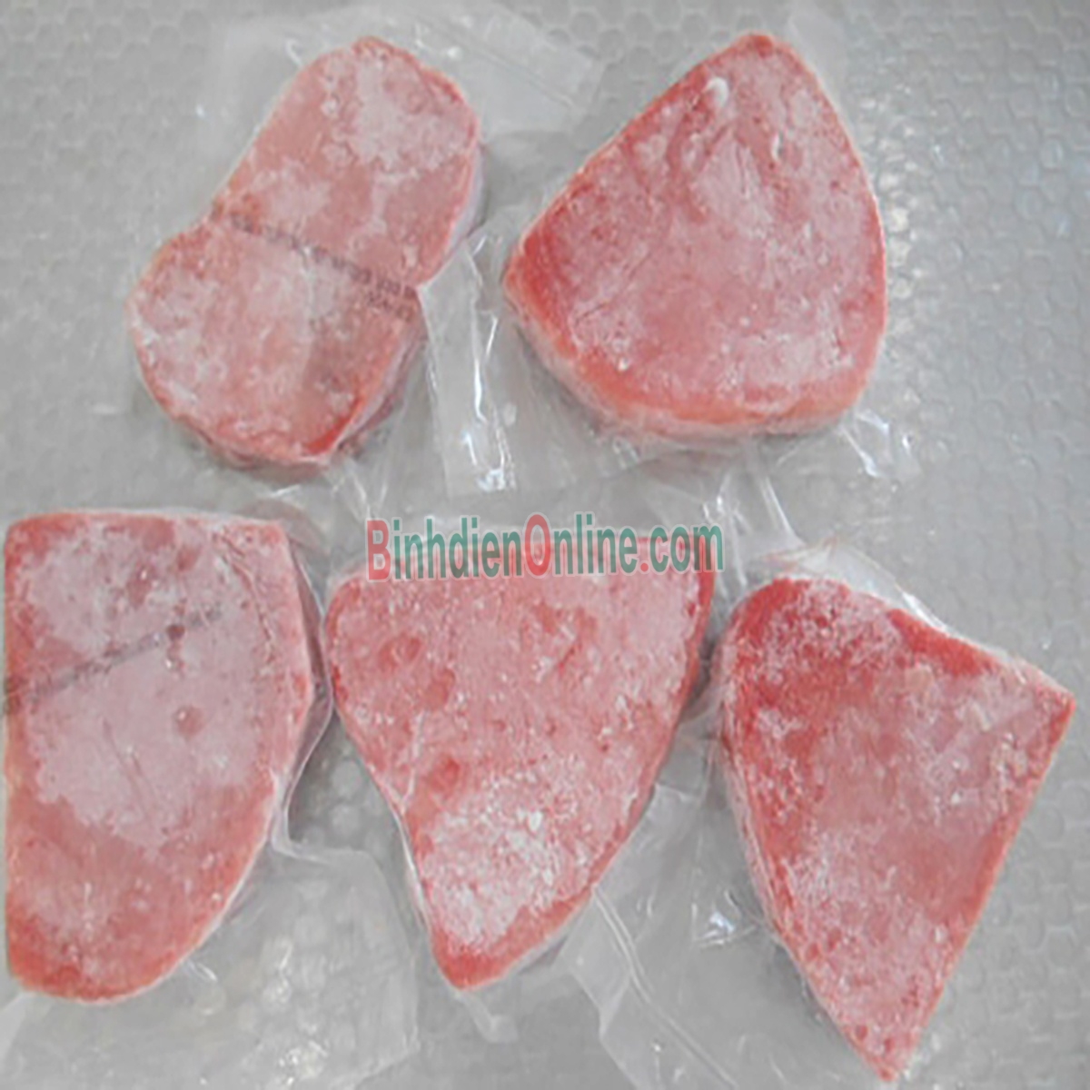 Cá ngừ loin cắt lát đông lạnh chất lượng Gói 400-600gr Xuất xứ Phú Yên