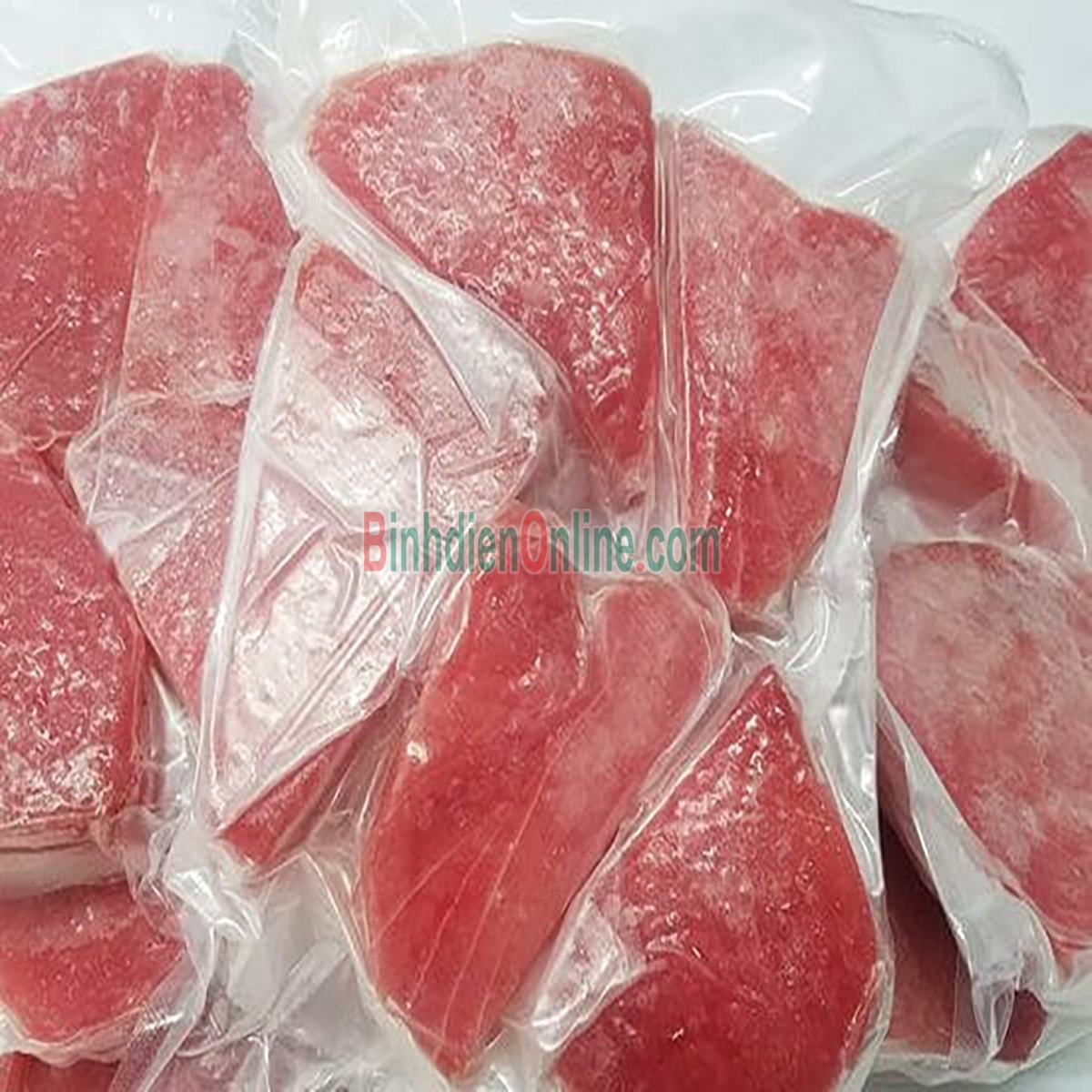 Cá ngừ loin cắt lát đông lạnh giá tốt Gói 400-600gr Xuất xứ Khánh Hòa